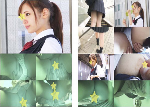 【電車チカン】顔出し制服J○★あまりの可愛さに乗り換え電車まで同乗し再挿入&連続中出し