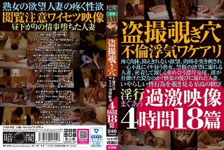[盗撮覗き穴不倫浮気ワケアリ過激映像4時間18篇]