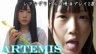 レアなグラドルの唾液プレイ2選 姫崎あむ