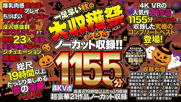 【VR】4K VR 21作品 1155分ノーカット収録!! 一足早い秋の大収穫祭ベスト!!