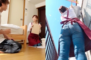 [家事代行おばさんのピタパン尻に我慢できずにバックからねじ込むデカチン即ハメ！ 5 「旦那がいるから…」断られても強引にイカせるイケメンの高速ピストン口説きSEXを完全収録！！魅惑の若チ○ポに心奪われたデカ尻妻が旦那では味わえない連続絶頂！ ちなつ]