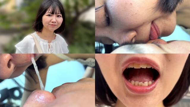 ふんわり優しい雰囲気のみゆりちゃんがM男に濃厚鼻フェラ