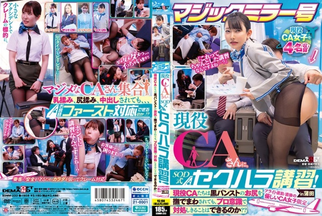 マジックミラー号 現役CAさんに、SOD式セクハラ講習!現役CAたちは黒パンストのお尻を撫でまわされても、プロ意識で対処しきることはできるのか??フライト直前/直後の優しいCA女子限定in蒲田