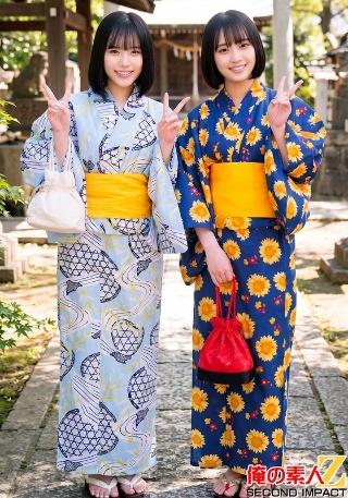 祝夏!花火大会に来てた浴衣美人と激えち野球拳!りいさちゃんとあいちゃん