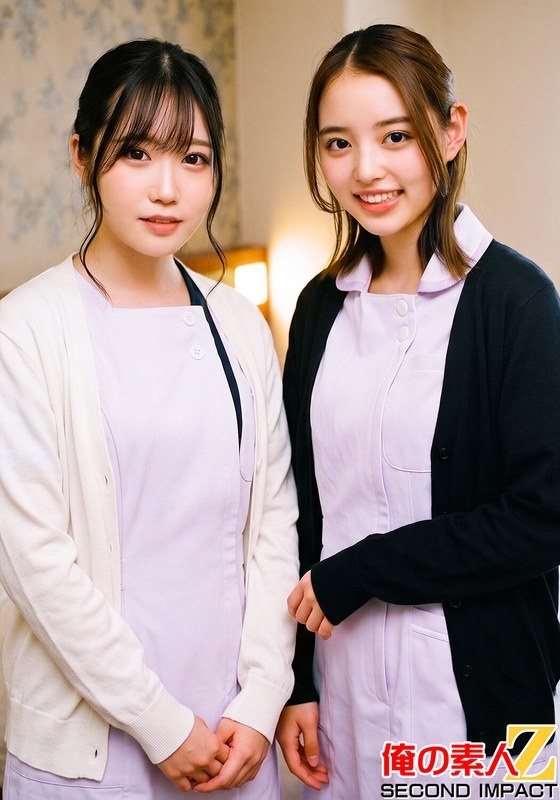 完全顔出しガチナンパ!とっても優しい天使みたいなナースさんに包茎インポ童貞3重苦男子のオナニーの介抱してもらいました!!まいさんとかんなさん
