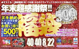 [【VR】【500円ワンコイン】年末超感謝祭！！ 福袋 40人40タイトル8時間22分-4Kを超えるHQ/60fps超画質-永久保存版]