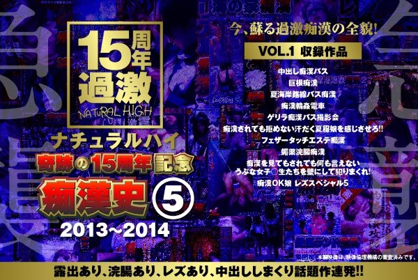 ナチュラルハイ奇跡の15周年記念 痴漢史(5)2013-2014 VOL.1