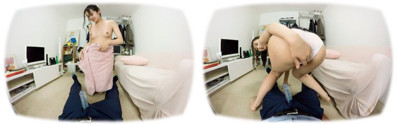 【VR】娘が目の前でオナニーする、そういう家庭 浜崎恋:サンプル画像