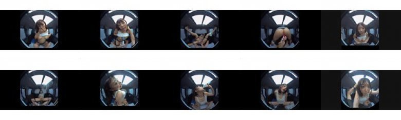【VR】VR真夏の炎天下の狭い車内で汗だくになって肉食系カーセックスしまくりました 浜崎真緒:サンプル画像