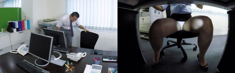 【VR】気になるあの子の机の下に潜ってみたけど… 川越ゆい:サンプル画像