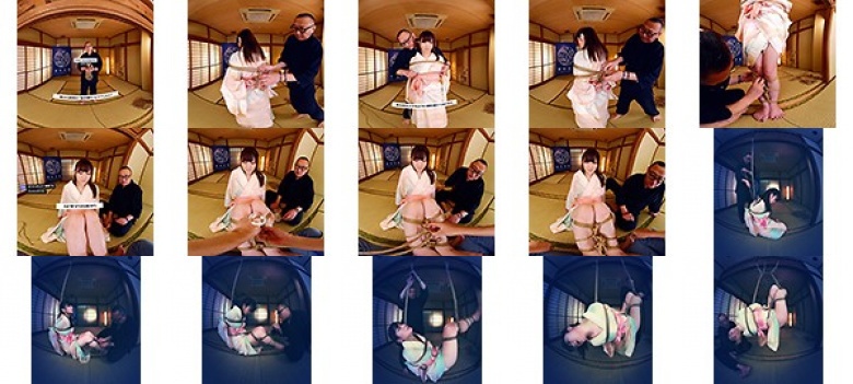 【VR】How to 緊縛VR02 ’足縛り’＋’膝下吊り腰捻り逆さ’ 川上ゆう:サンプル画像