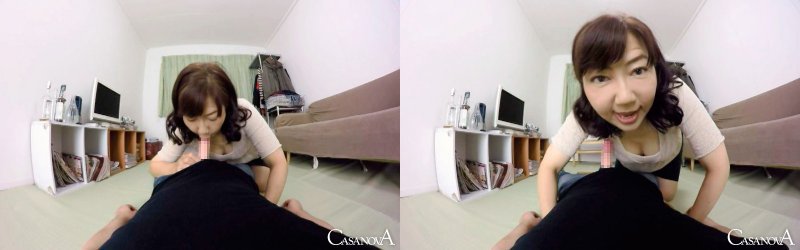 【VR】完熟完成された嫁のバキュームフェラ 如月麗華:サンプル画像